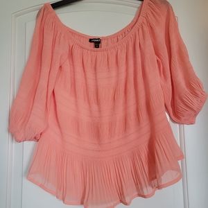 Express Women's Top, size L, Coral or Orange